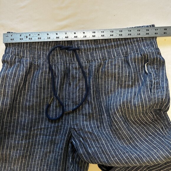 QUINCE 100% EUROPEAN LINEN WIDE-LEG PANTS, LARGE - Picture 3 of 6